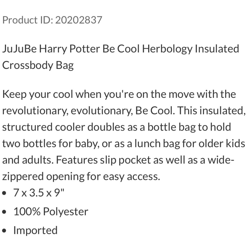 Ju-Ju-Be Black and Green Herbology Crossbody Bag - Picture 5 of 16